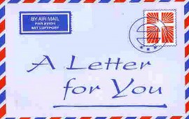 a letter for you